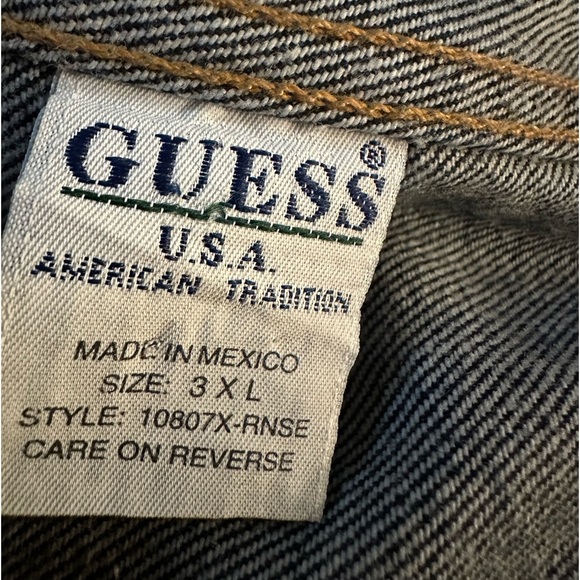 Guess denim jacket men's size 3XL - Picture 9 of 10